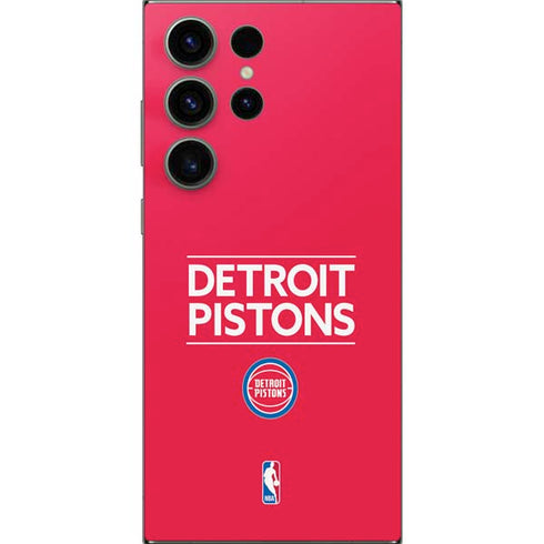 NBA Detroit Pistons Standard - Red Galaxy S25 Ultra Skin